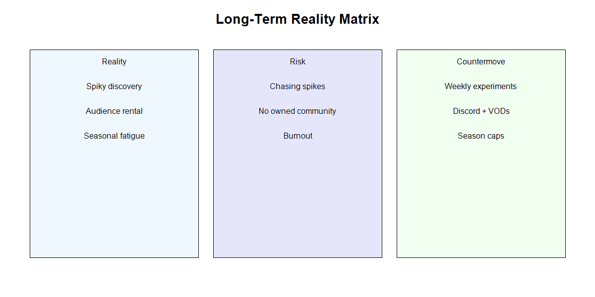 TikTok Live long-term reality matrix