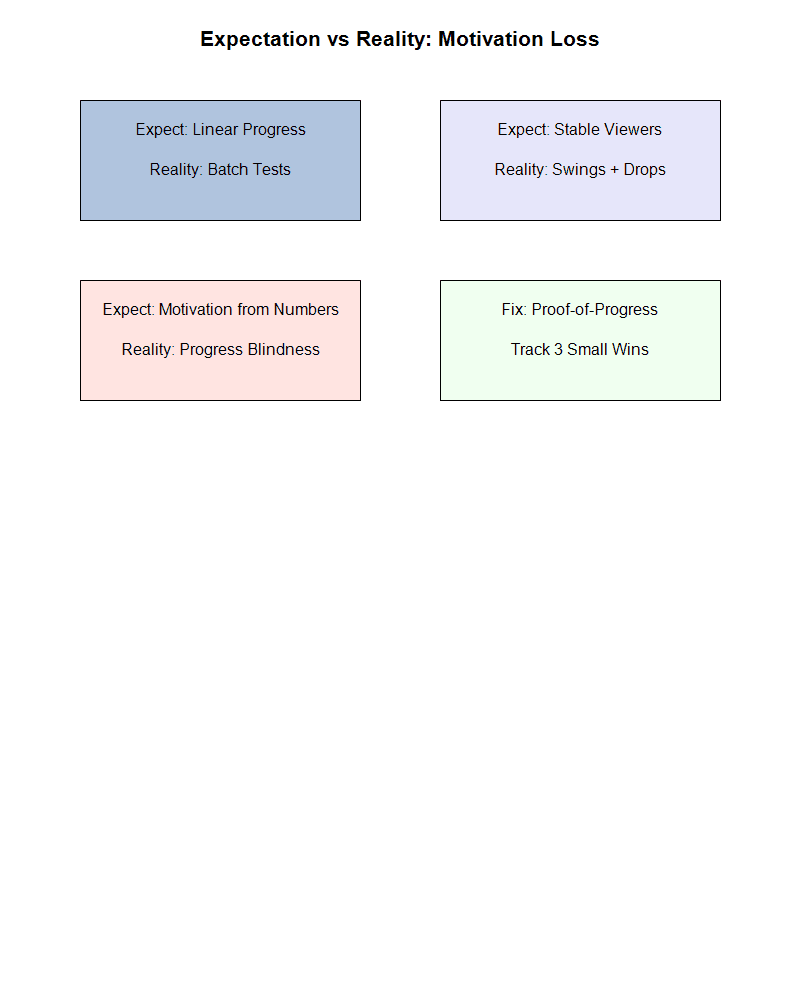 Expectation versus reality for TikTok Live motivation