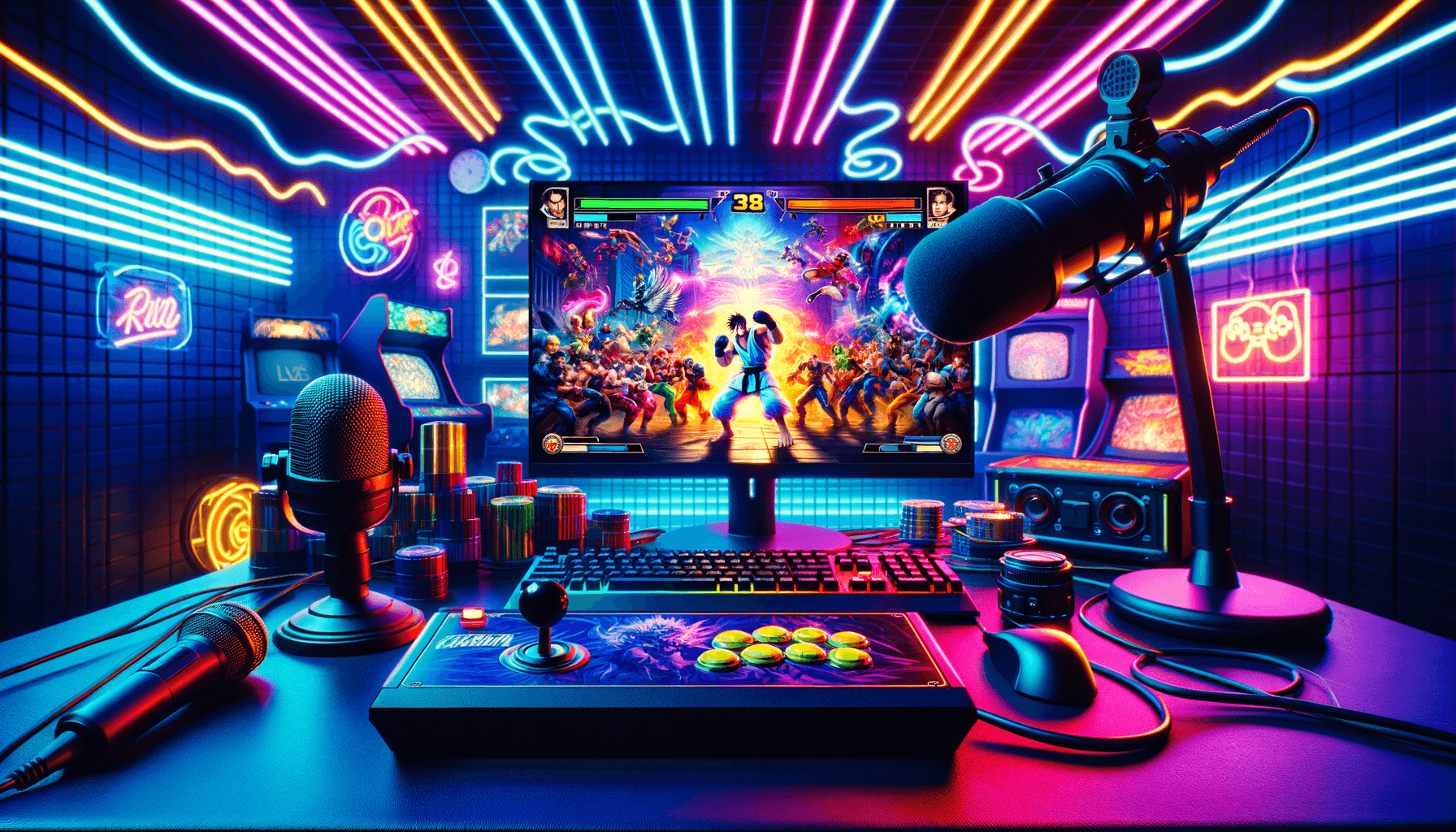 Fighting Games Streaming Setup