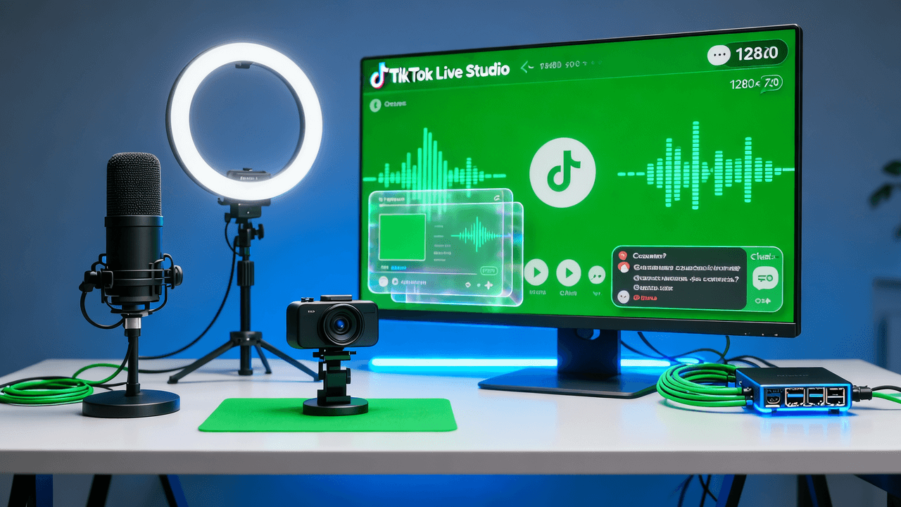 TikTok Green Screen Overlay Banner