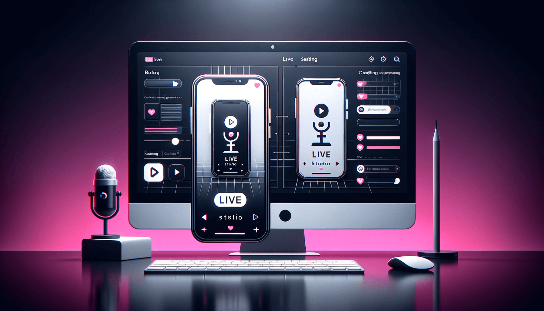 TikTok Live Studio Phone Screen Cast Banner