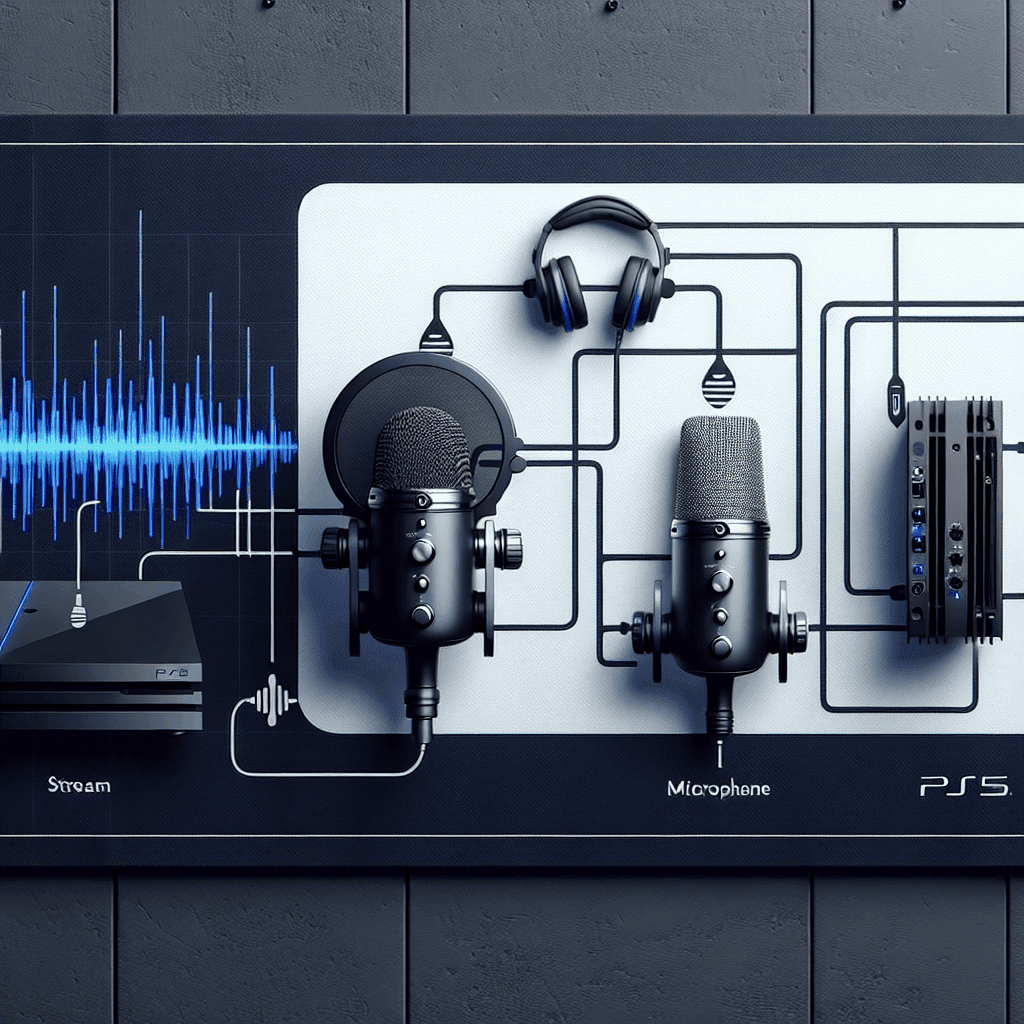 PS5 stream and party mic routing