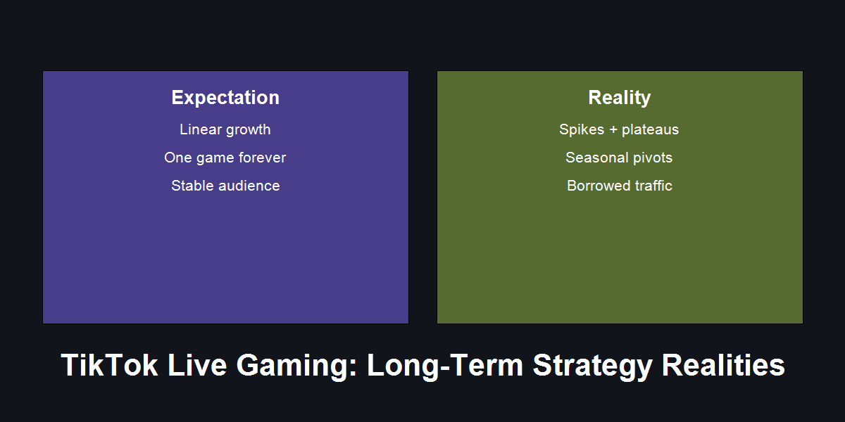 TikTok Live gaming long-term strategy expectations vs reality